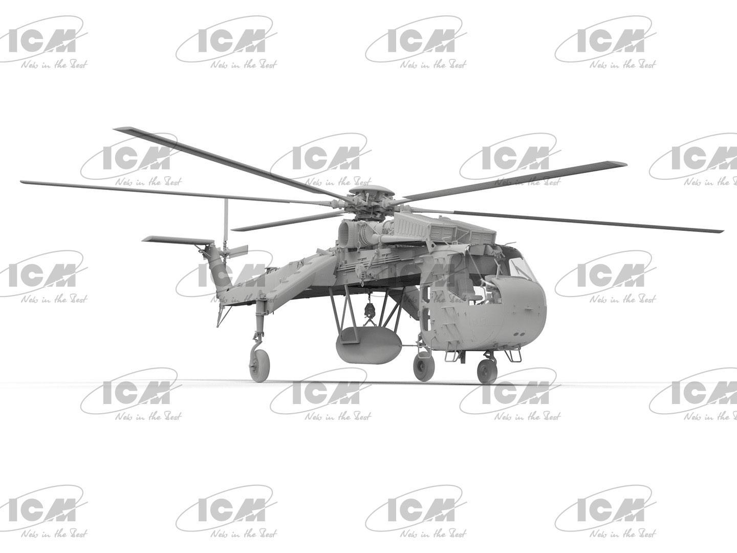 Сборная модель ICM Sikorsky CH-54А Tarhe с бомбой М-121 (53055) - фото 15