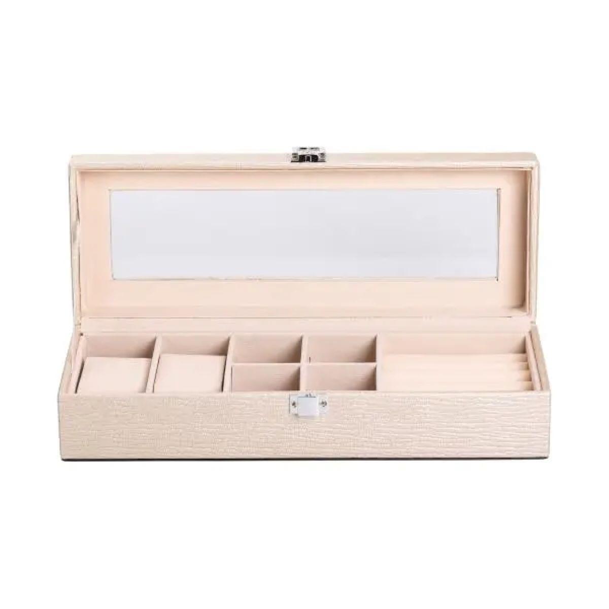 Скринька для прикрас з екошкіри HP-5-5BE 31х11х8 см (A-033846)