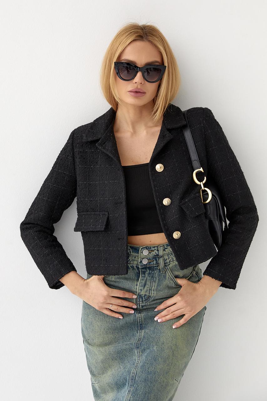 Жакет с пуговицами M Черный (10696248) Жакет с пуговицами M Черный (10696248)