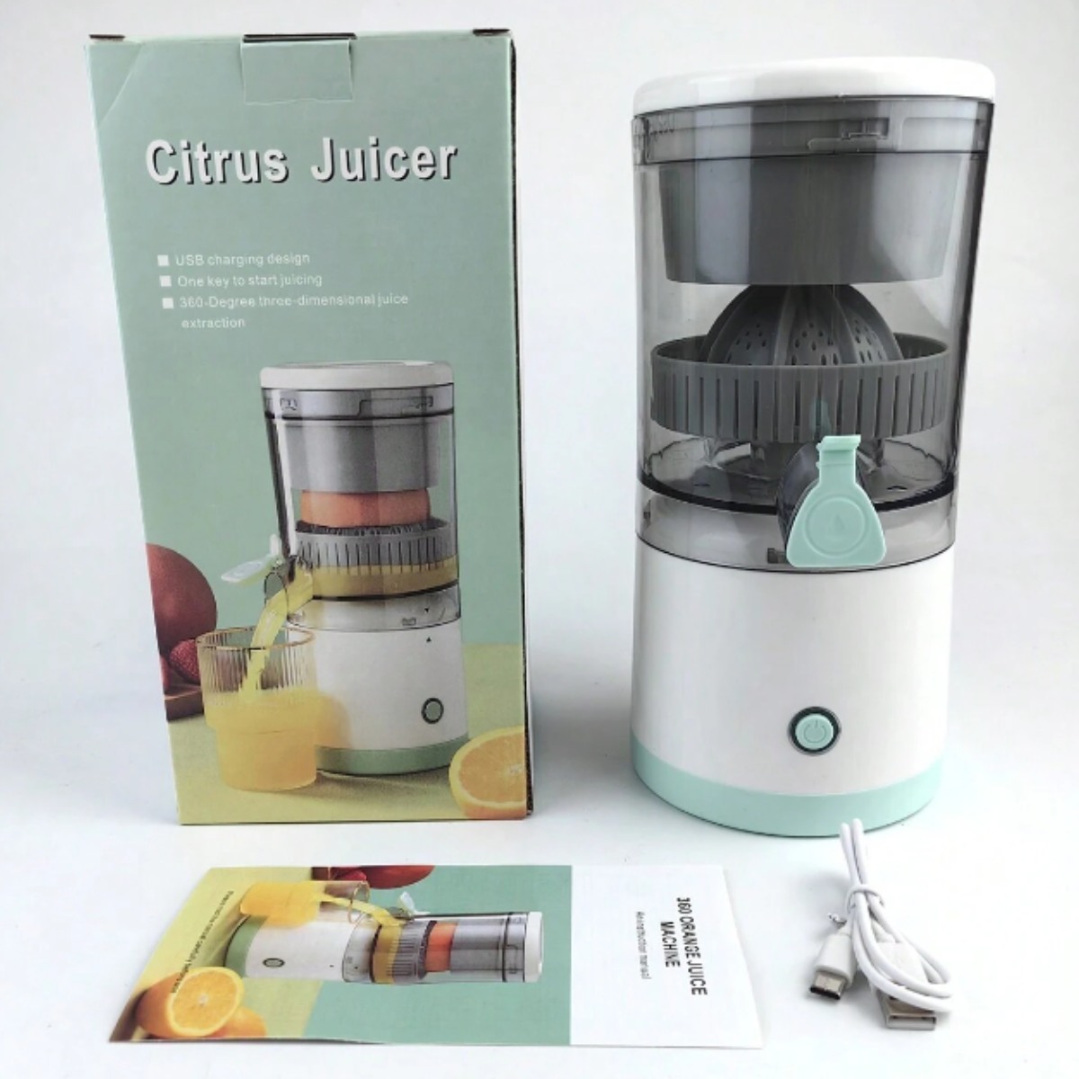 Соковыжималка электрическая Citrus Juicer беспроводная от USB (J3BC2)