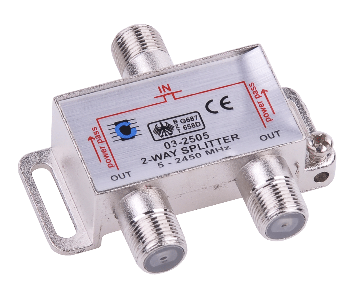 Сплиттер разветвитель антенный ZLA0635 2-way 5-2450 MHz с проходом питания (2141813200) Сплиттер разветвитель антенный ZLA0635 2-way 5-2450 MHz с проходом питания (2141813200)