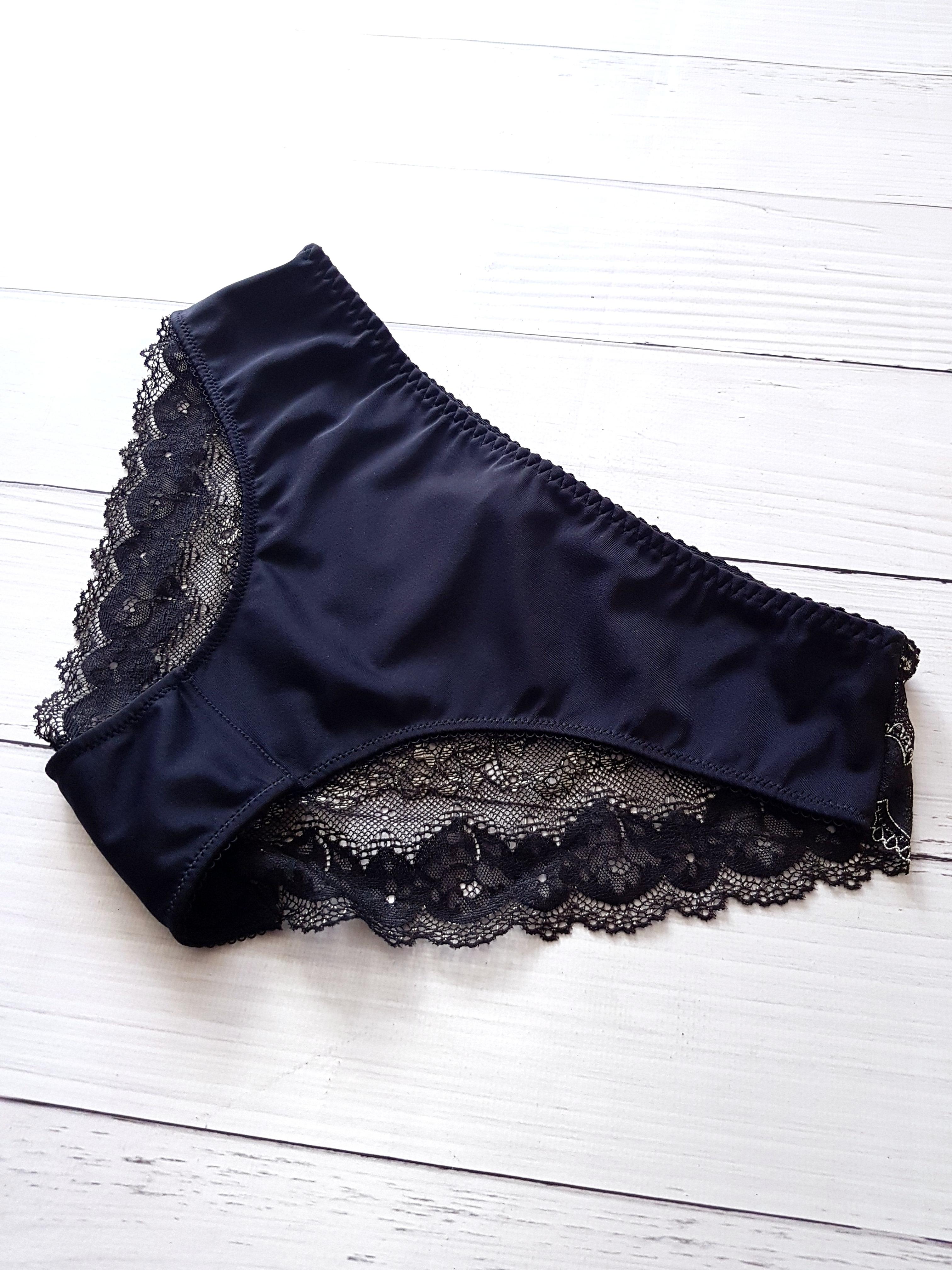 Трусики женские кружевные Калина L Черный (А-1264 46)