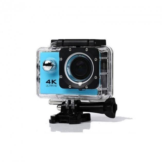 Экшн камера Action Camera D-800 4К для подводной съемки Голубой (12883) - фото 2 Экшн камера Action Camera D-800 4К для подводной съемки Голубой (12883) - фото 2