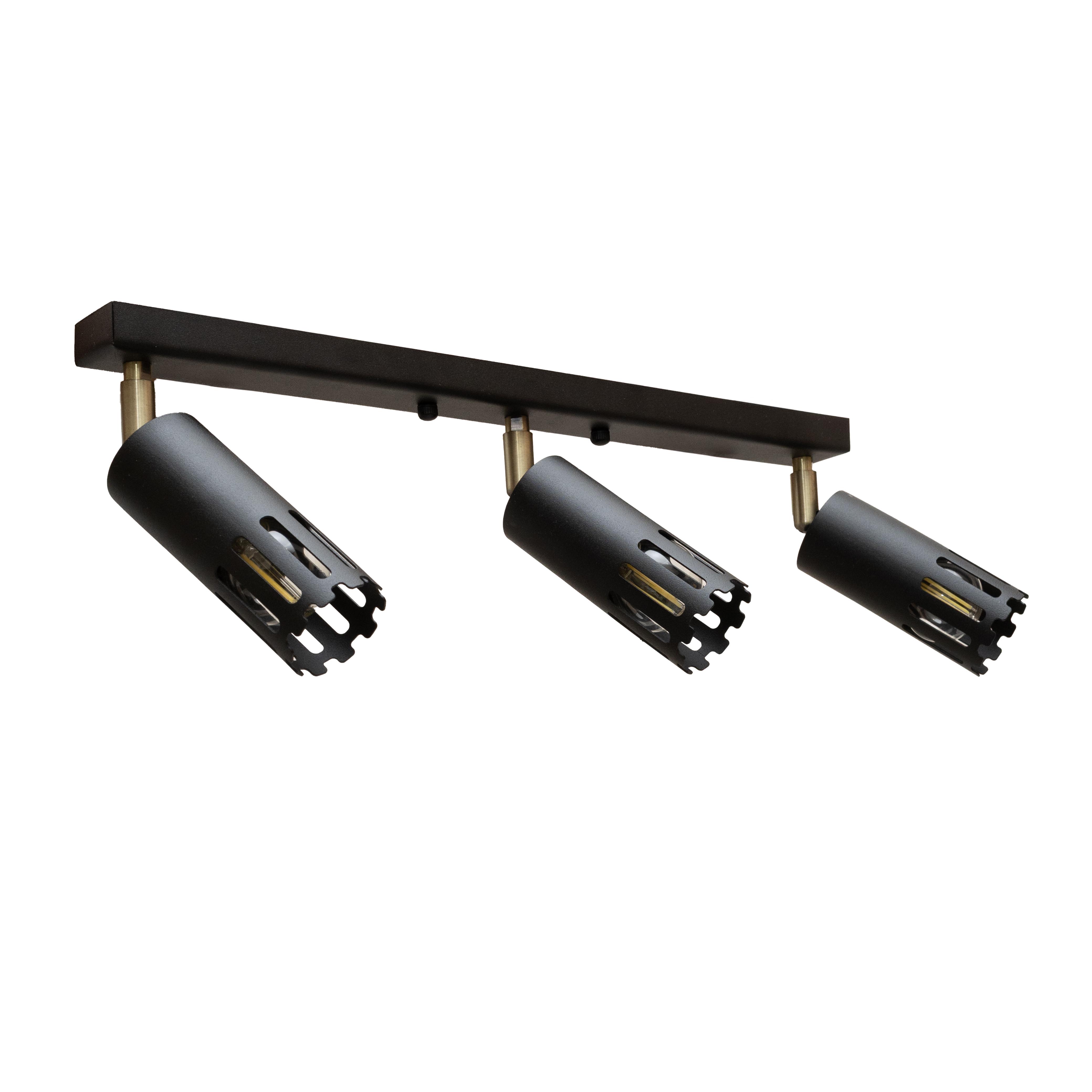 Светильник потолочный MSK ELECTRIC Teramo NL 180501-3 BK спот поворотный на три плафона Черный