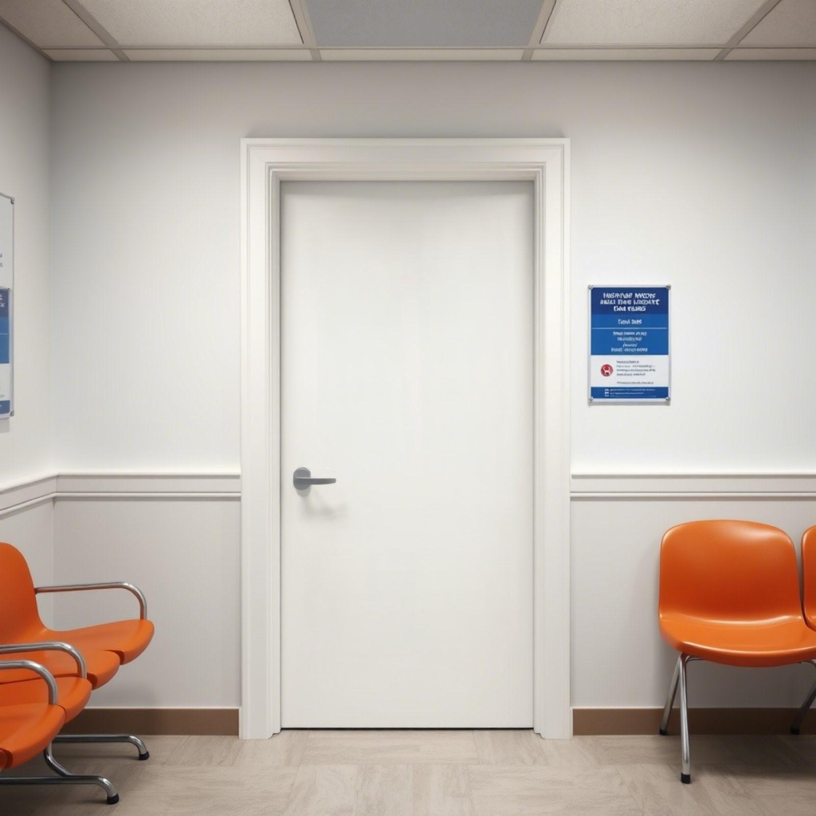 Двері в поліклініку ПОЛ-05 розширені глухі Білий (5864) - фото 16