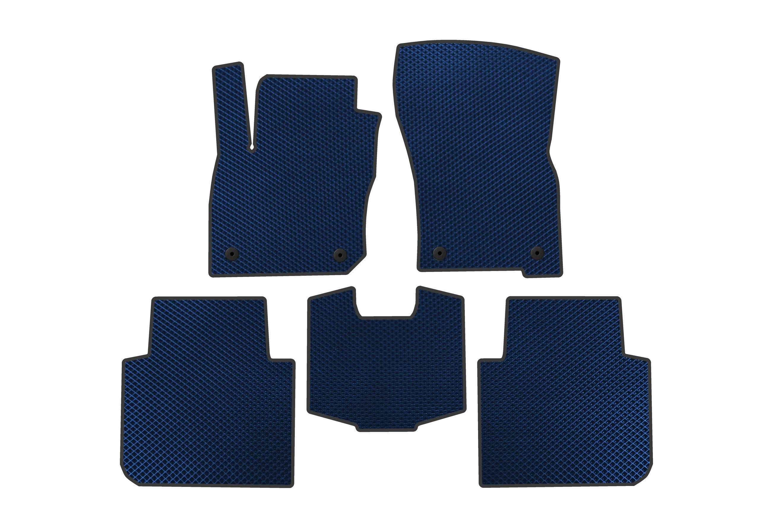 Коврики автомобильные Digital Designs EVA для Volkswagen Tayron 2024- гг. этилвинилацетат Синий (183893)