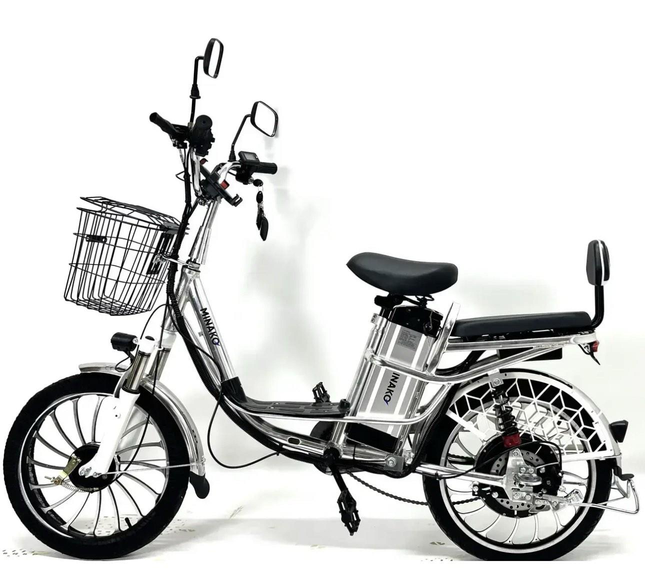 Электровелосипед MINAKO PRO 20" 600W 60V 21 Ah Серебристый
