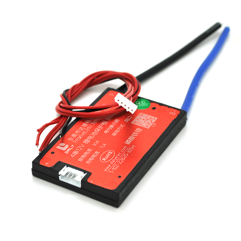 Плата BMS DaLy LiFePO4 12V 4S 15/30A для електромобіля (5397)