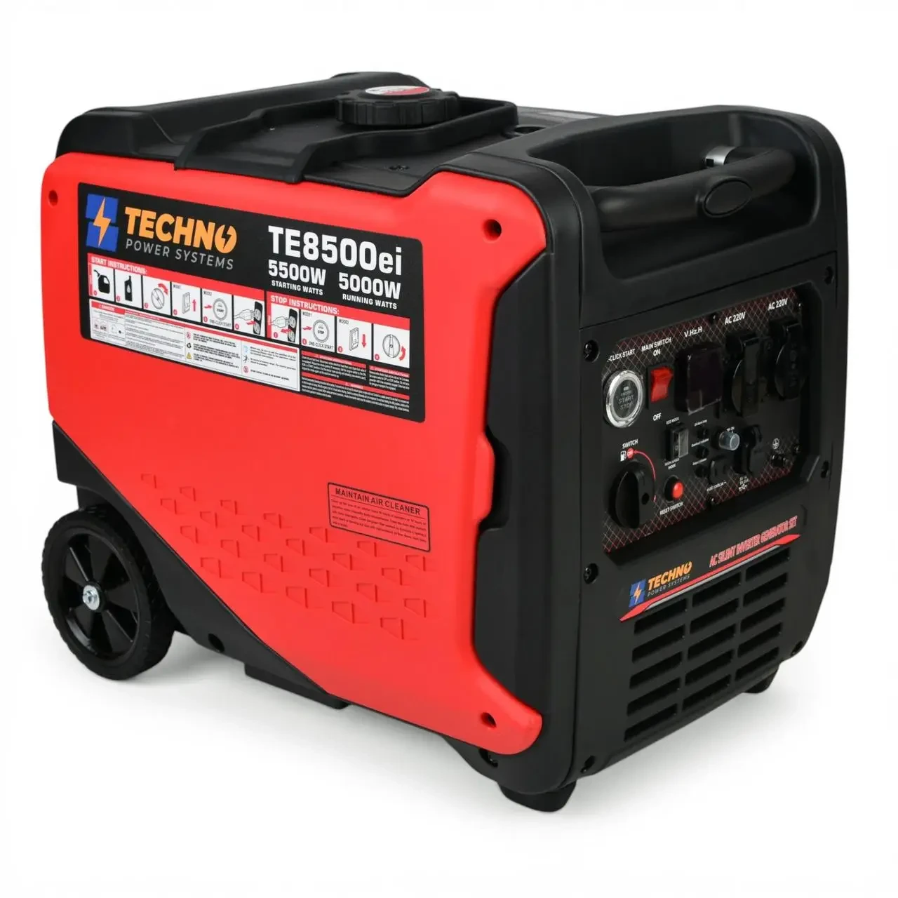 Генератор бензиновый инверторный TECHNO TE8500Ei 5,5 кВт (33514723)