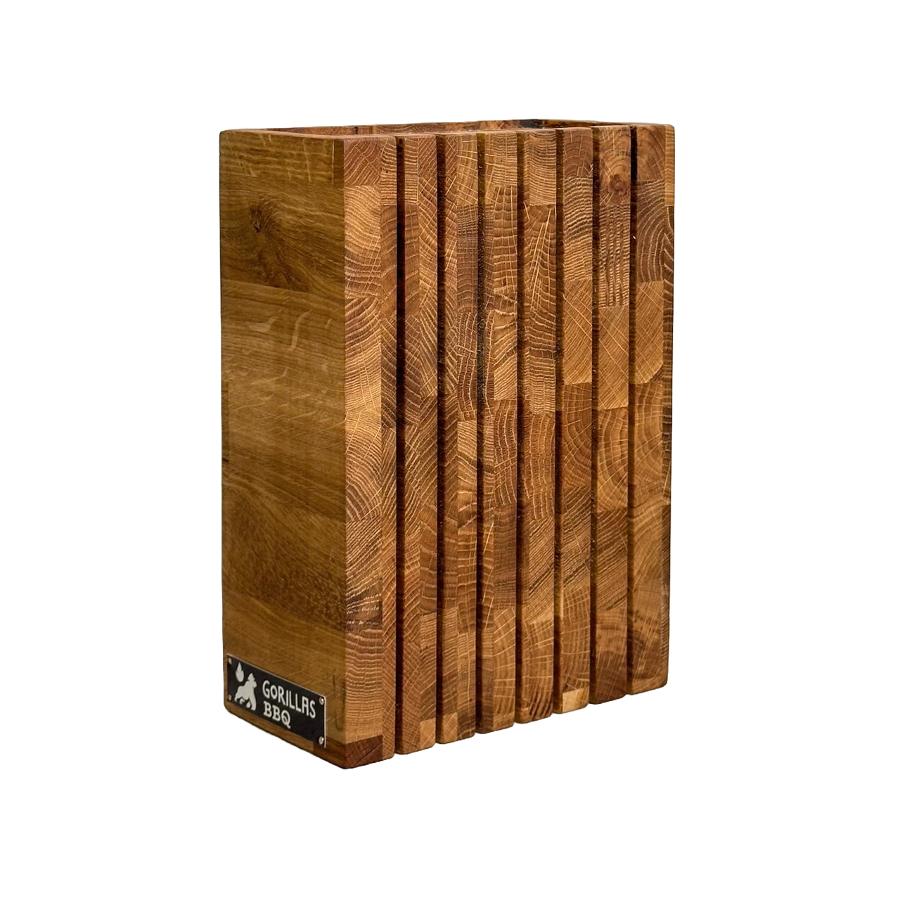 Подставка для ножей Gorillas BBQ деревянная торцевая (DS12) Подставка для ножей Gorillas BBQ деревянная торцевая (DS12)