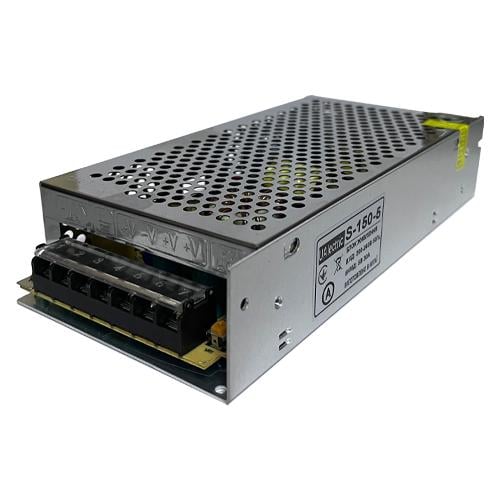 Блок живлення перфорований UAlectric S-150-5 5В 30А 150 Вт 2-кан для LED-стрічок CCTV Grey (888557)
