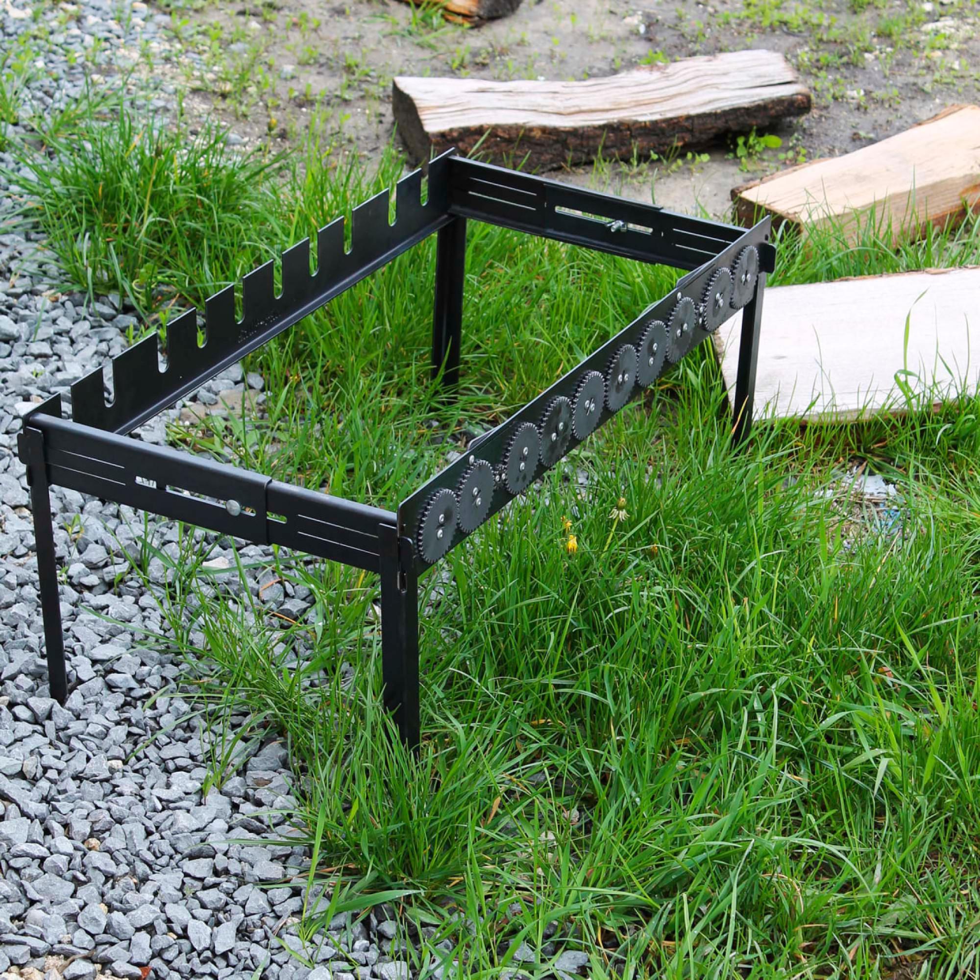 Шашлычница автоматическая туристическая на ножках на 10 шт. (10638195)