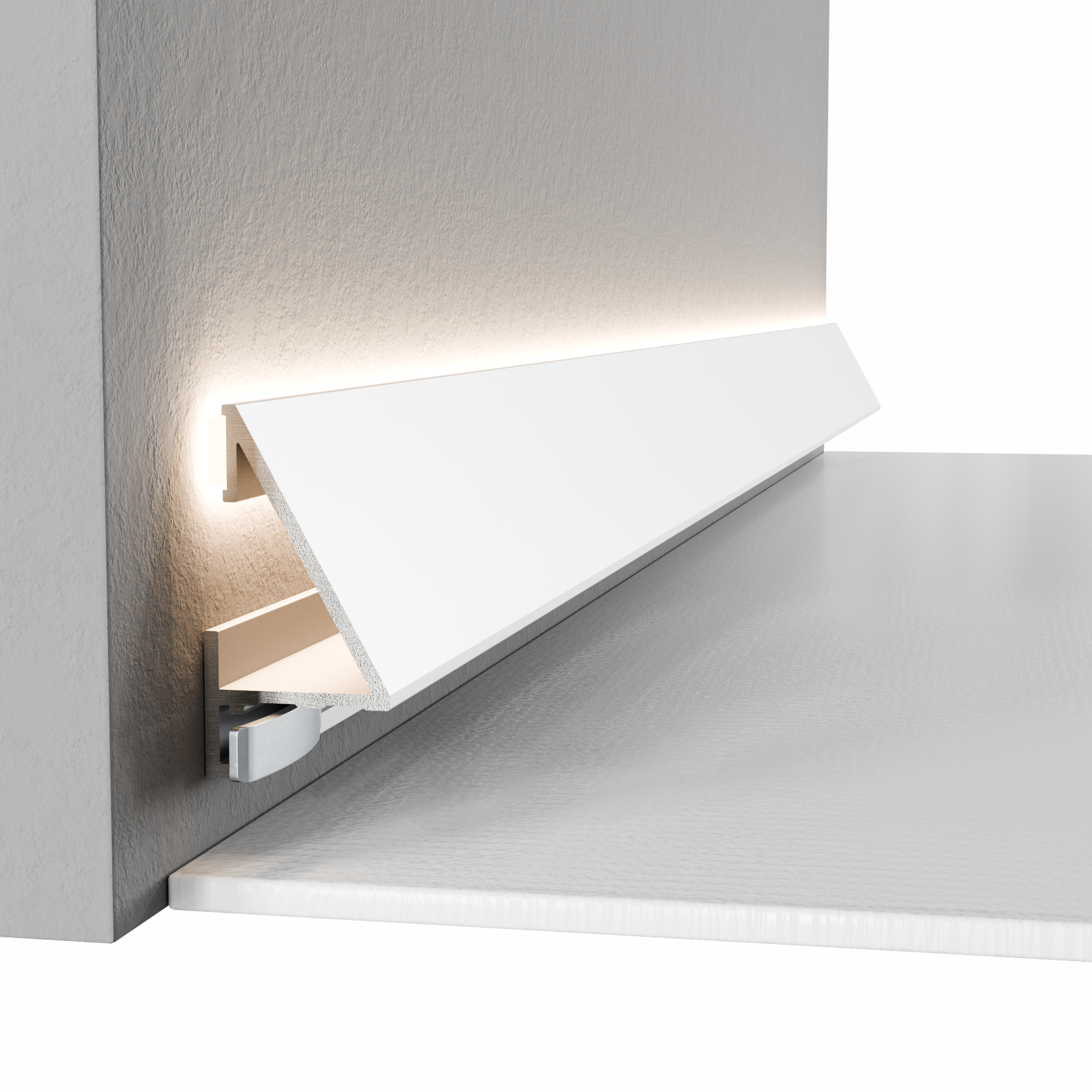 Микроплинтус алюминиевый Thinline MPV-302S под LED 25 мм 2600 мм Серебряный (24363912) - фото 7 Микроплинтус алюминиевый Thinline MPV-302S под LED 25 мм 2600 мм Серебряный (24363912) - фото 7