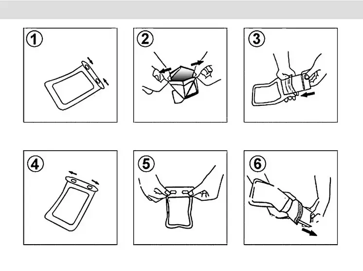 Водонепроницаемый чехол для телефона и документов для походов путешествий пикников и пляжного отдыха (CEH65) - фото 2