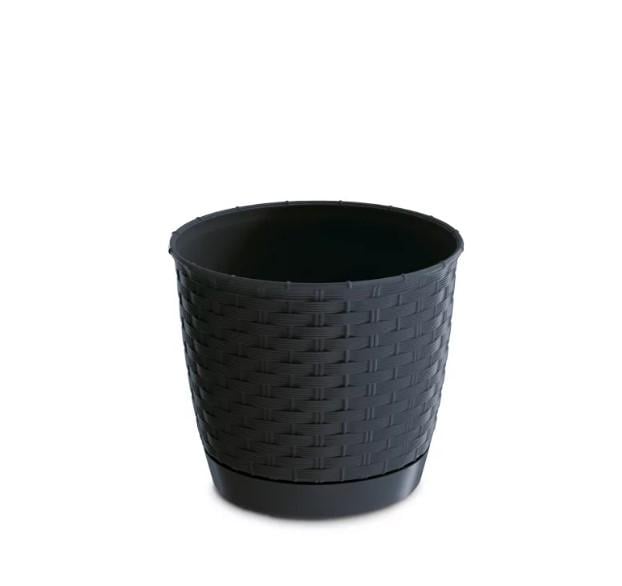 Горшок для цветов Prosperplast Ratolla Round 30 см Антрацитовый (70767-433)