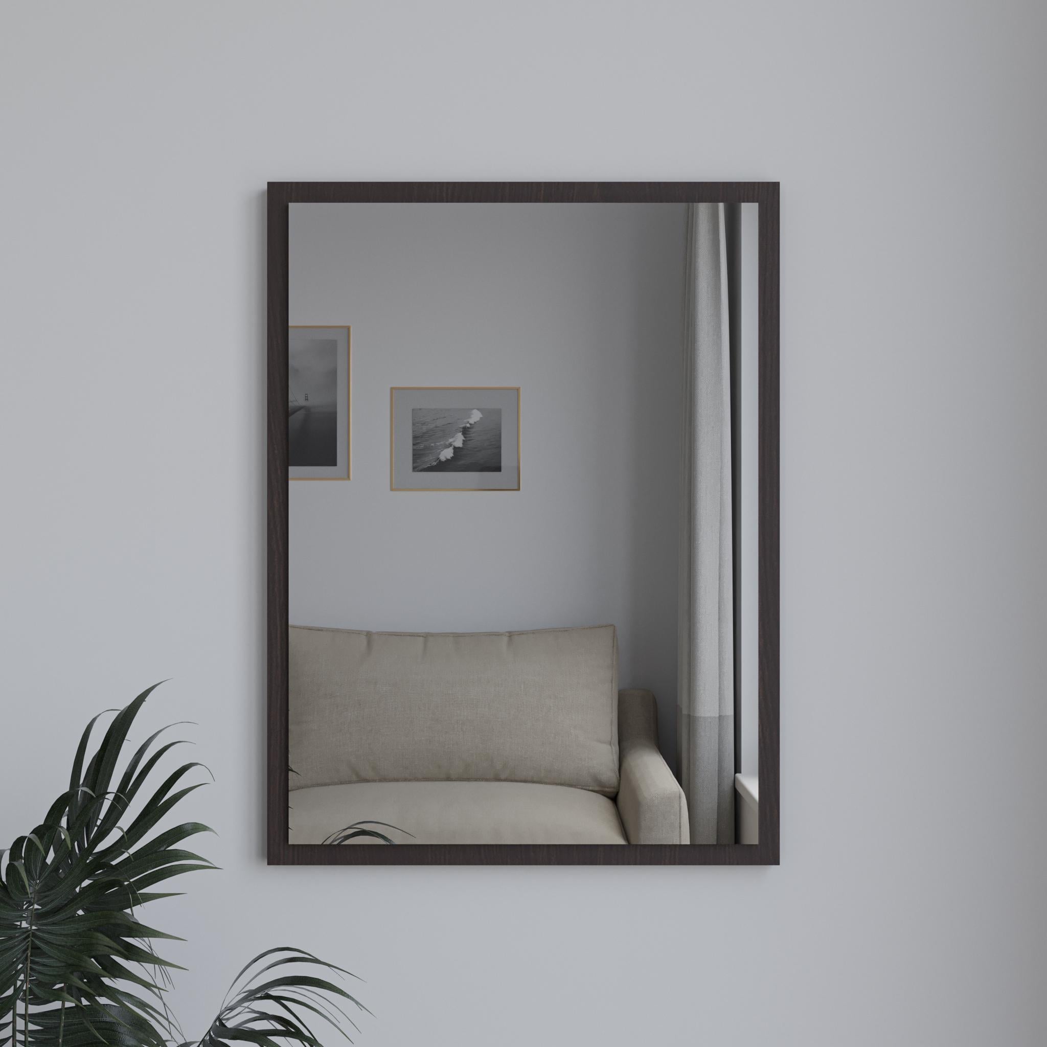 Зеркало настенное прямоугольное ДСП в ванную/салон 450х600 мм Венге (A-14)