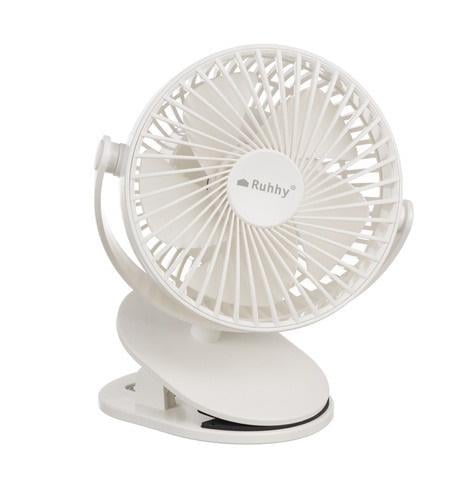 Вентилятор беспроводной с зажимом и USB подзарядкой Белый - фото 6 Вентилятор беспроводной с зажимом и USB подзарядкой Белый - фото 6