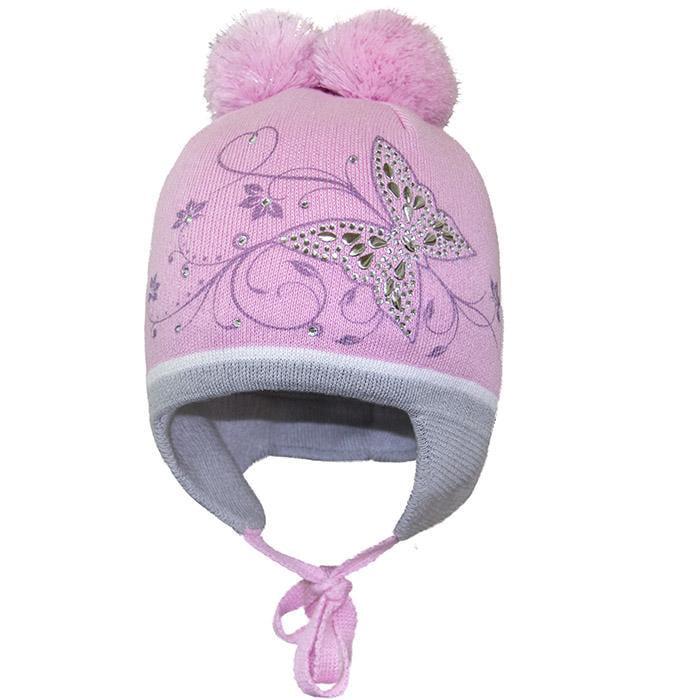 Шапка зимняя Девид стар. р. 44 Розовый (16313)