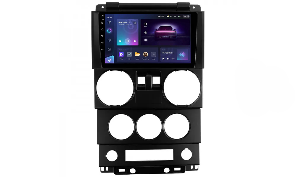 Автомагнитола штатная Teyes CC3 2K 6/128 Gb 360° для Jeep Wrangler 3 JK/F1 2008-2010 г. L1 9" (AR-76446)