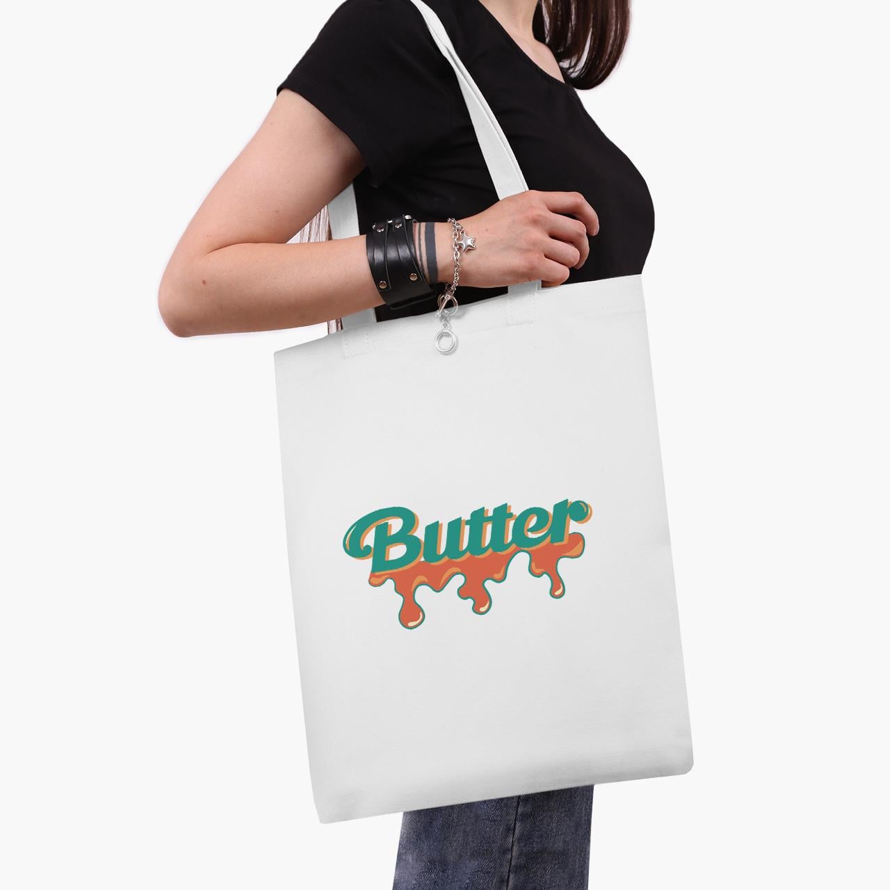 Эко сумка шоппер Butter BTS 41x35 см Белый (9227-3267-WT1)