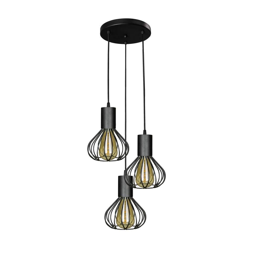 Светильник подвесной лофт на круглом основании MSK ELECTRIC Lotus NL 1415-3R (87227)