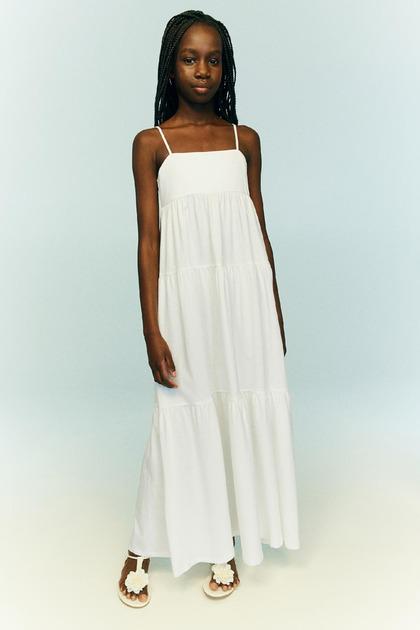 Платье H&M 1226017 146-152 см Белый