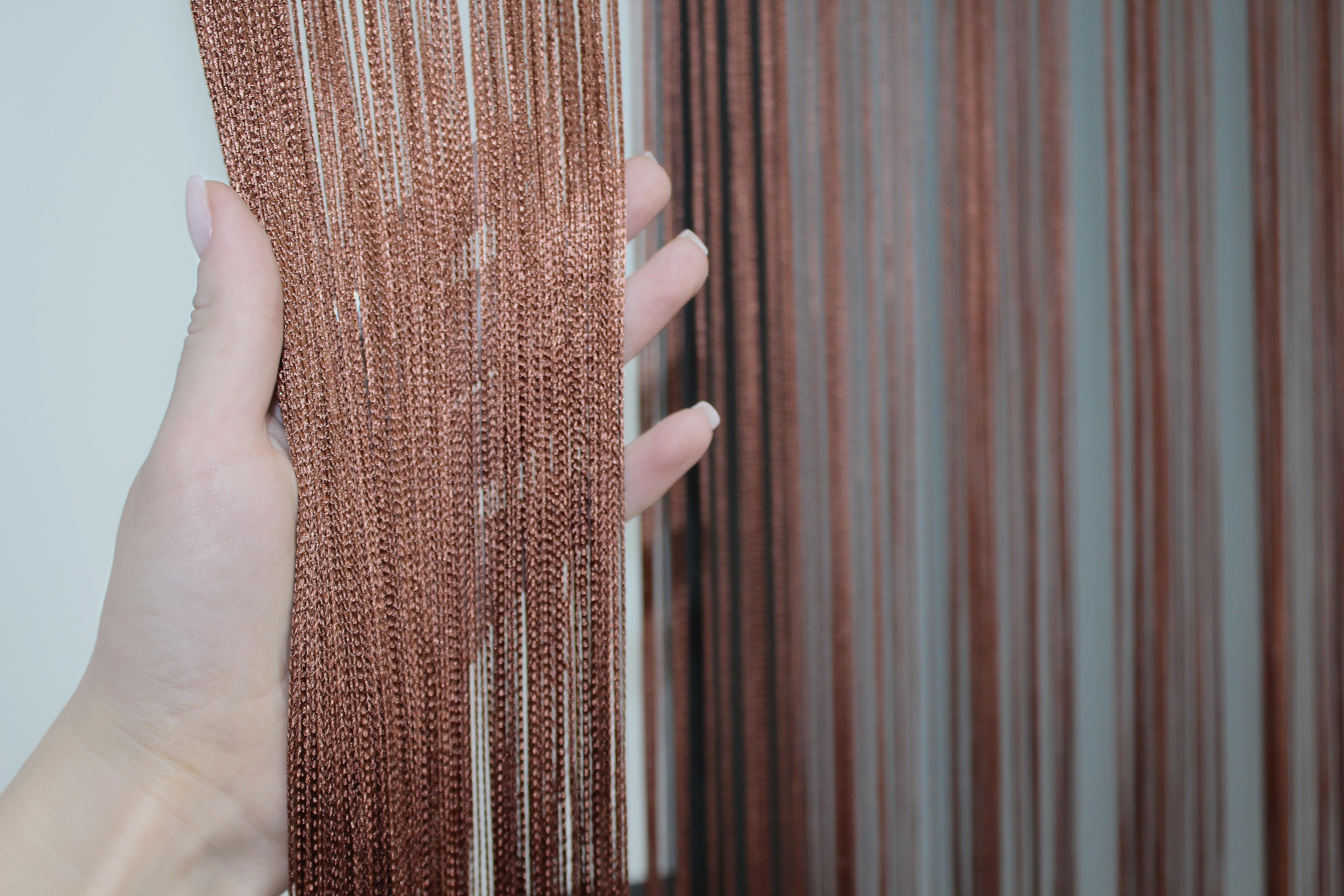 Шторы-нити 300х300 см Коричневый (61-005) - фото 5 Шторы-нити 300х300 см Коричневый (61-005) - фото 5