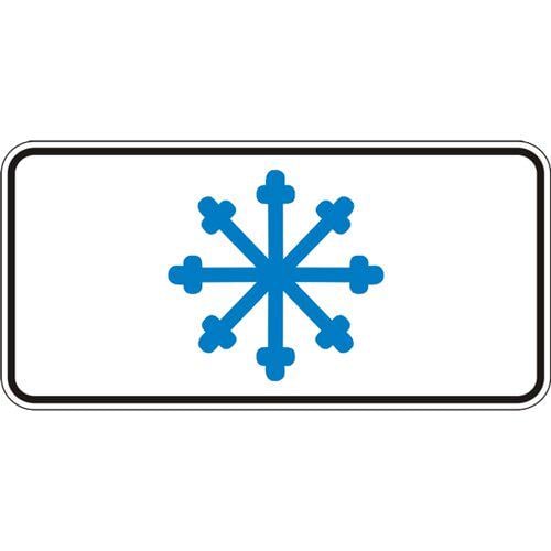 Дорожный знак 7.12 Гололед ДСТУ4100:2002 350х700 мм