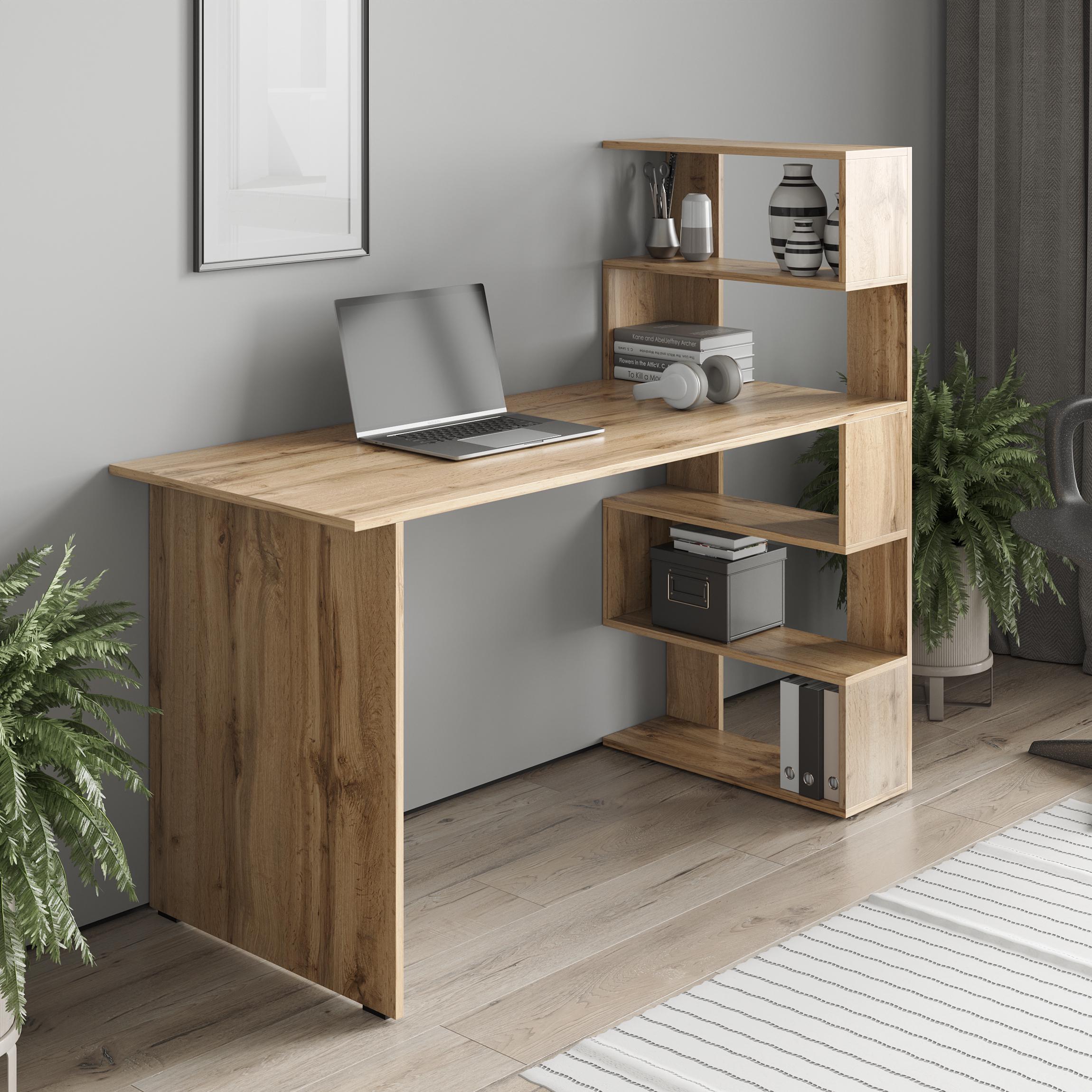 Стол Moreli компьютерный с полками ST-0015 Аппалачи