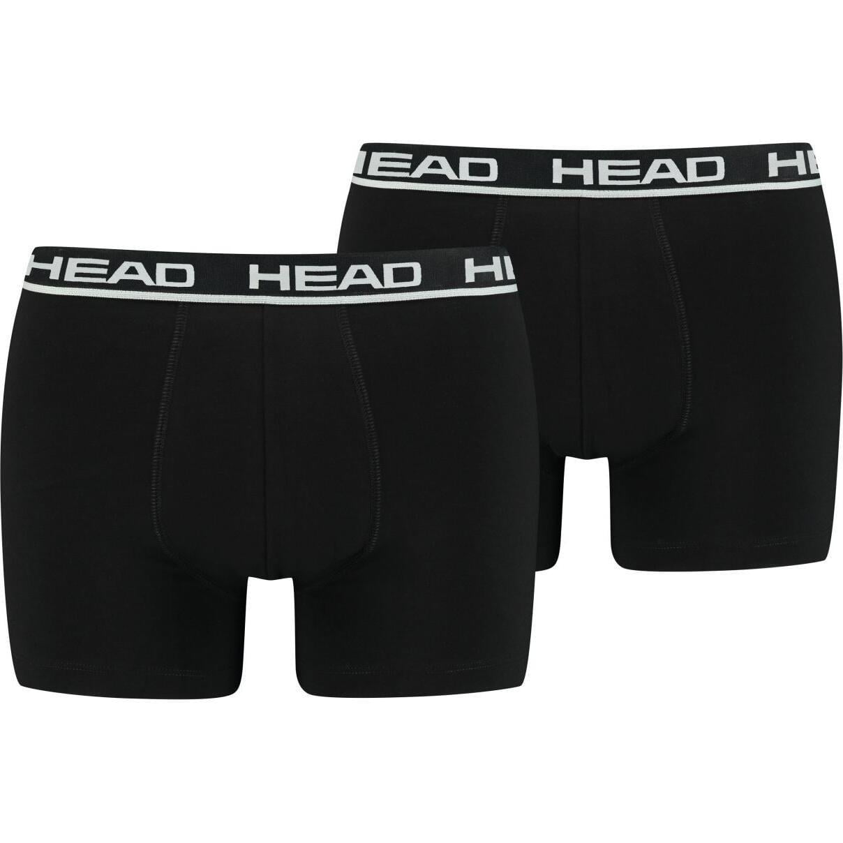 Трусы боксерки Head BASIC BOXER 2P 701202741-005 2 шт. M Черный (56910-48)