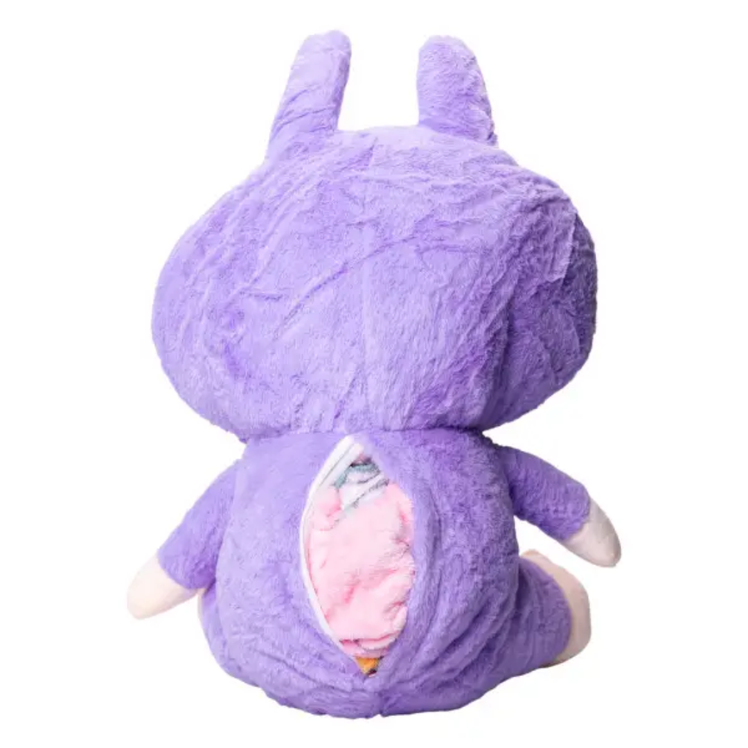 Мягкая игрушка-сюрприз большая Labubu Фиолетовый - фото 3