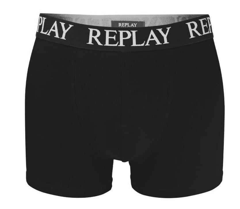 Труси боксери чоловічі анатомічні Replay 2 шт. M Чорний/Синій (76575786) - фото 5 Труси боксери чоловічі анатомічні Replay 2 шт. M Чорний/Синій (76575786) - фото 5