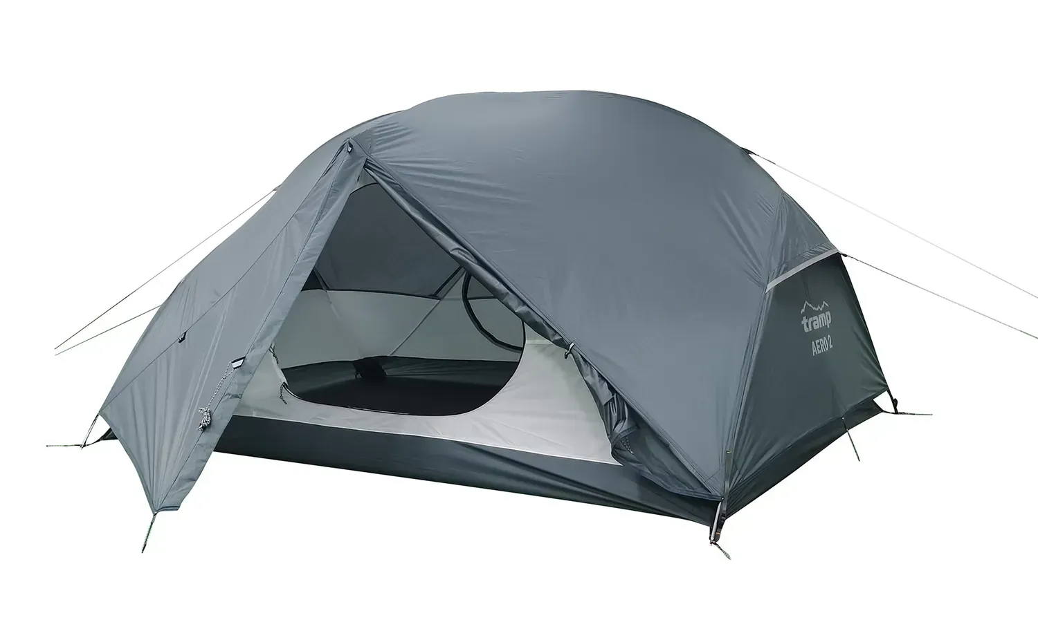 Палатка ультралегкая 2-местная Tramp Aero 2 1,85 кг 2 входа 2 тамбура (UTRT-002-grey)