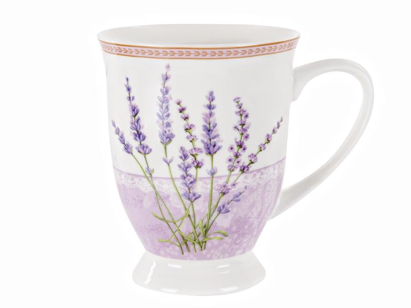 Чашка фарфоровая Lefard Цветы лаванды 340 мл (165-354)