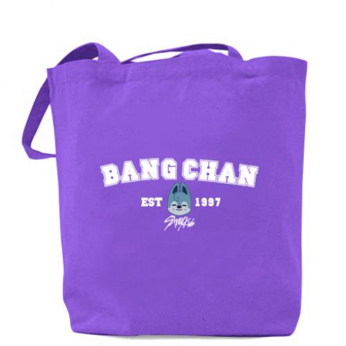 Шопер Bang Chan. Stray Kids 41х37 см Фиолетовый (12817484-15-182062)