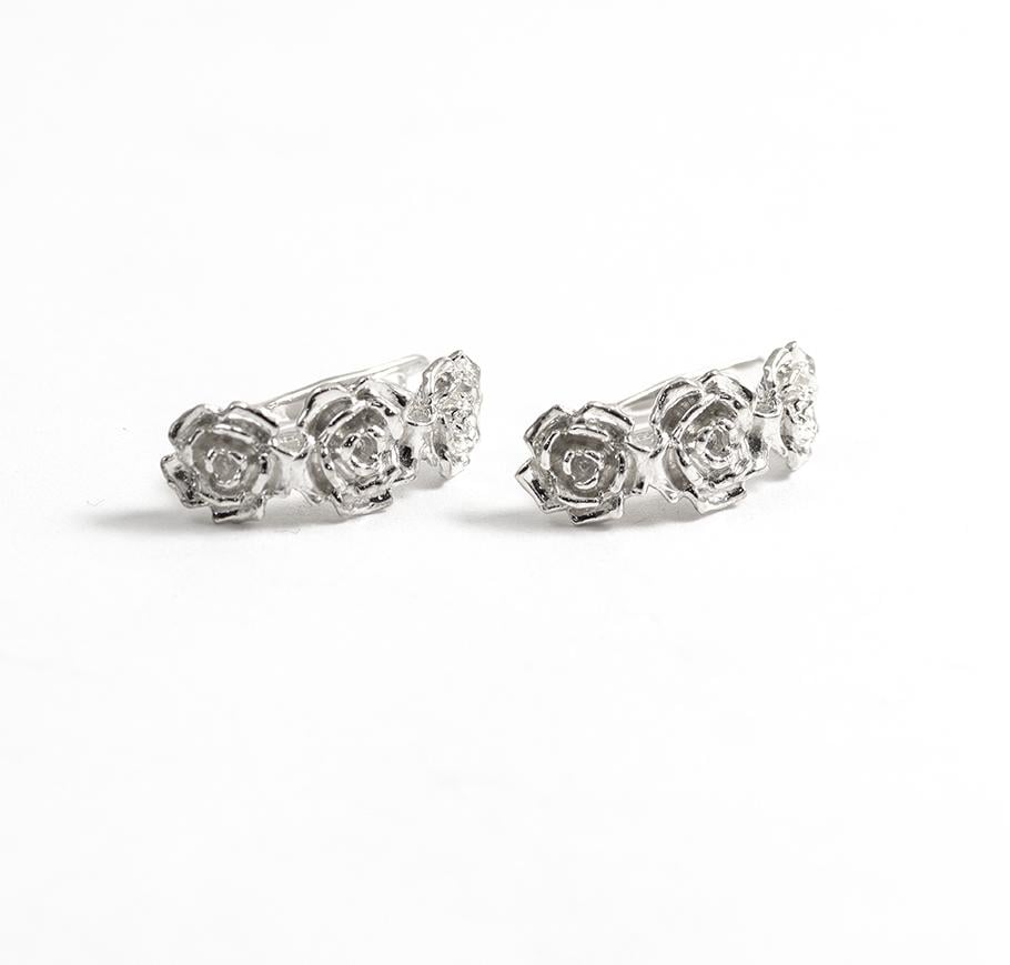 Серьги Maxi Silver 8509 Роза (88509)