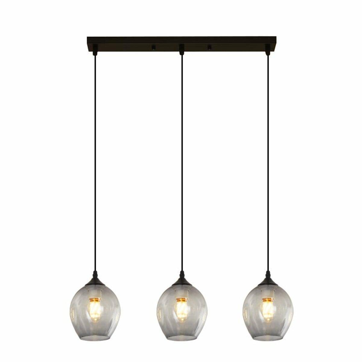 Люстра Sirius на три плафона под лампу Е27 Черный (GLD-8181-3 8C BL)