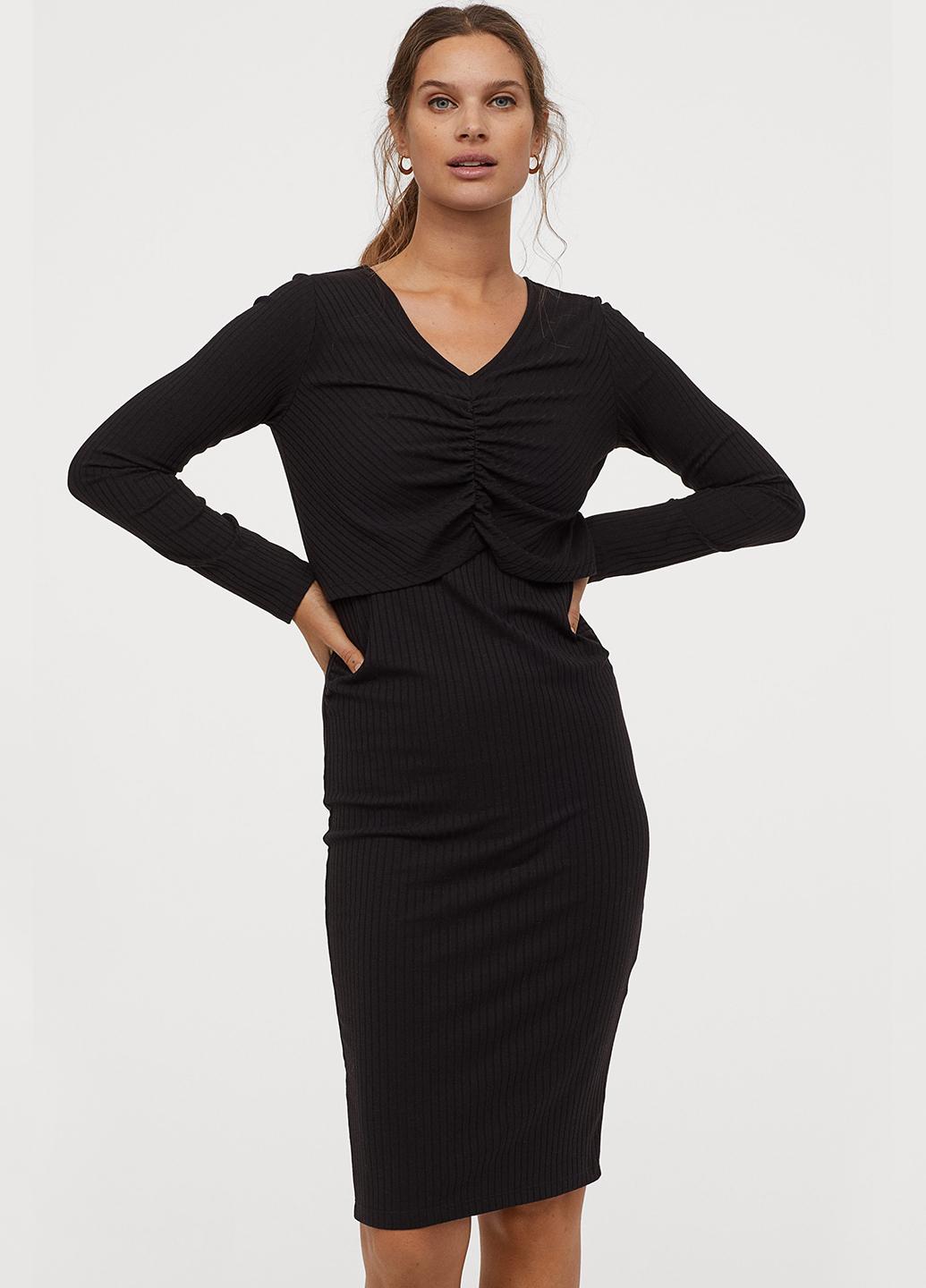 Платье для беременных H&M XL Черный (834724b50)