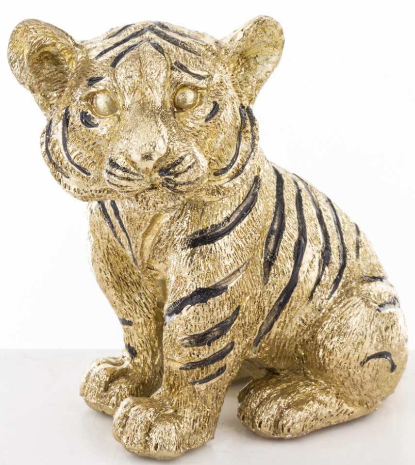 Фігурка декоративна ART-POL Тигр Золотий (142281) - фото 5 Фігурка декоративна ART-POL Тигр Золотий (142281) - фото 5