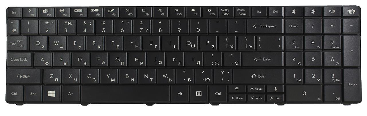 Клавиатура для ноутбука Acer Packard Bell TE69HW матовая (NK.I1713.048)