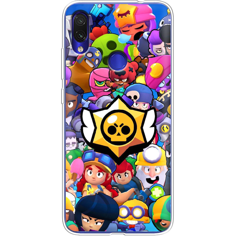 Чехол Boxface Xiaomi Redmi Note 7 Brawl Stars Прозрачный силикон (36202-up2389-36202)