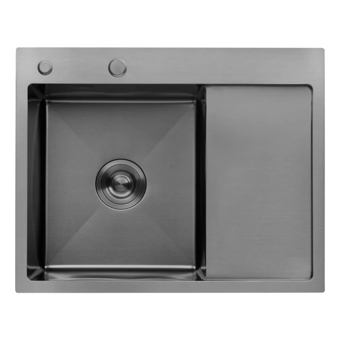 Мийка для кухні Kroner KRP Schwarze 6350LHM з нержавіючої сталі PVD 3/1 мм (CV031322)