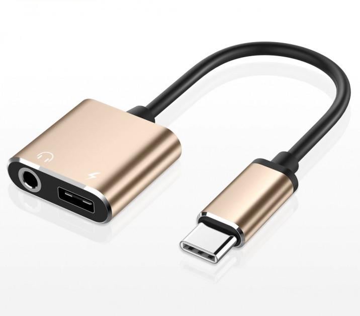 Адаптер Alitek USB type-C male - 3,5 мм + USB type-C female (1134294667)