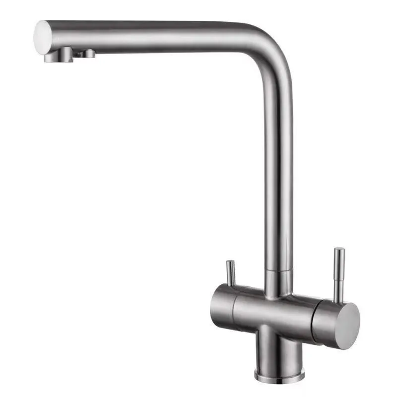 Смеситель для кухни Zerix LUX-021 SUS304 с выходом для питьевой воды (ZX4872)