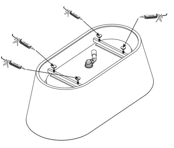 Сифон для окремо стоячої ванни Cersanit Click-Clack Чорний (CR S904-008) - фото 6