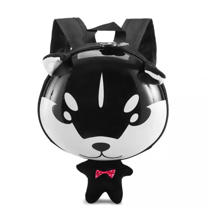 Дитячий рюкзак з твердим корпусом Lesko 2020 Малюк Хаскі з ремінцем анти-потеряшкой