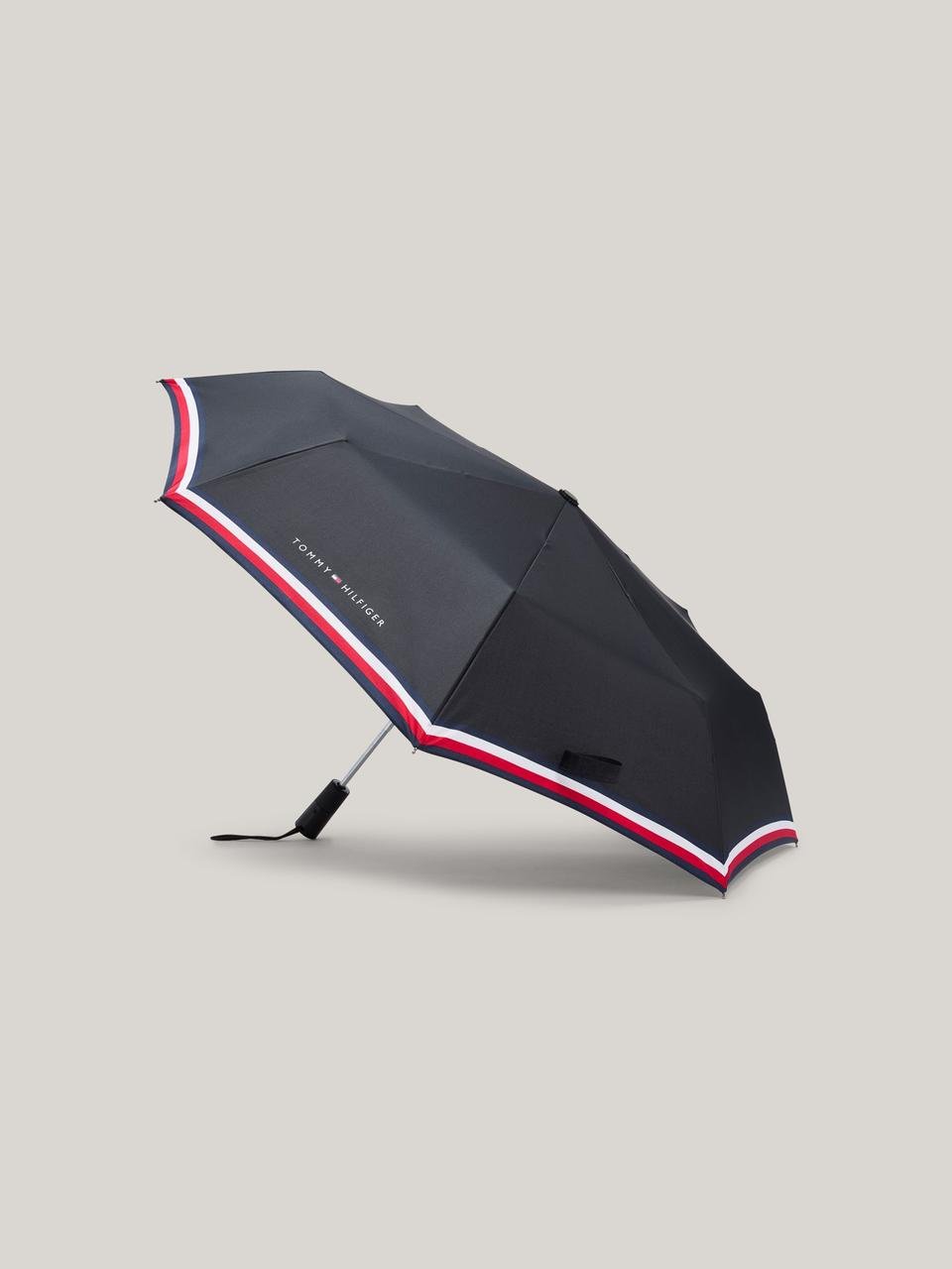 Зонт Tommy Hilfiger складной абстрактный Черный (2446846720)