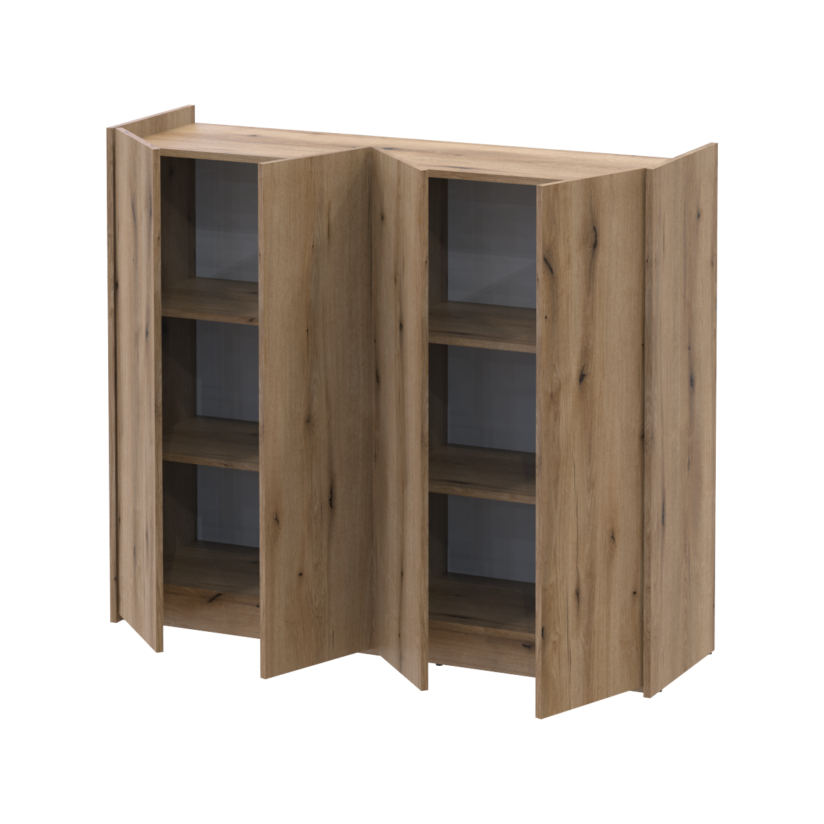 Тумба для обуви Doros Кассель 4 ДСП 128х40х110 см Дуб Эвок (41516214) (41516214) - фото 2 Тумба для обуви Doros Кассель 4 ДСП 128х40х110 см Дуб Эвок (41516214) (41516214) - фото 2