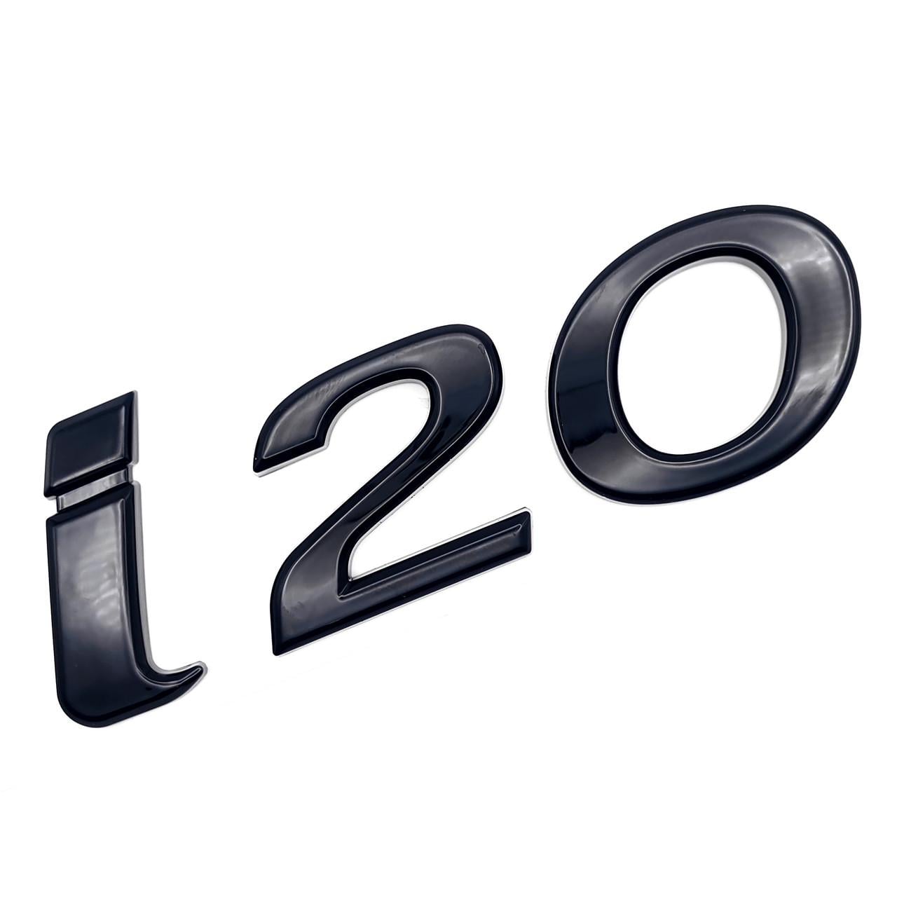 Эмблема надпись i20 Hyundai ABS 9х3,9 см Черный глянцевый (3035747250)
