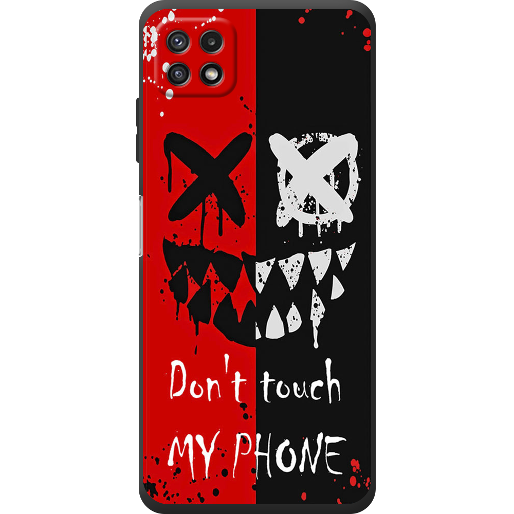 Чехол BoxFace Samsung Galaxy A22 5G (A226) Bad Smile Черный силикон (44332-up2468-44335)